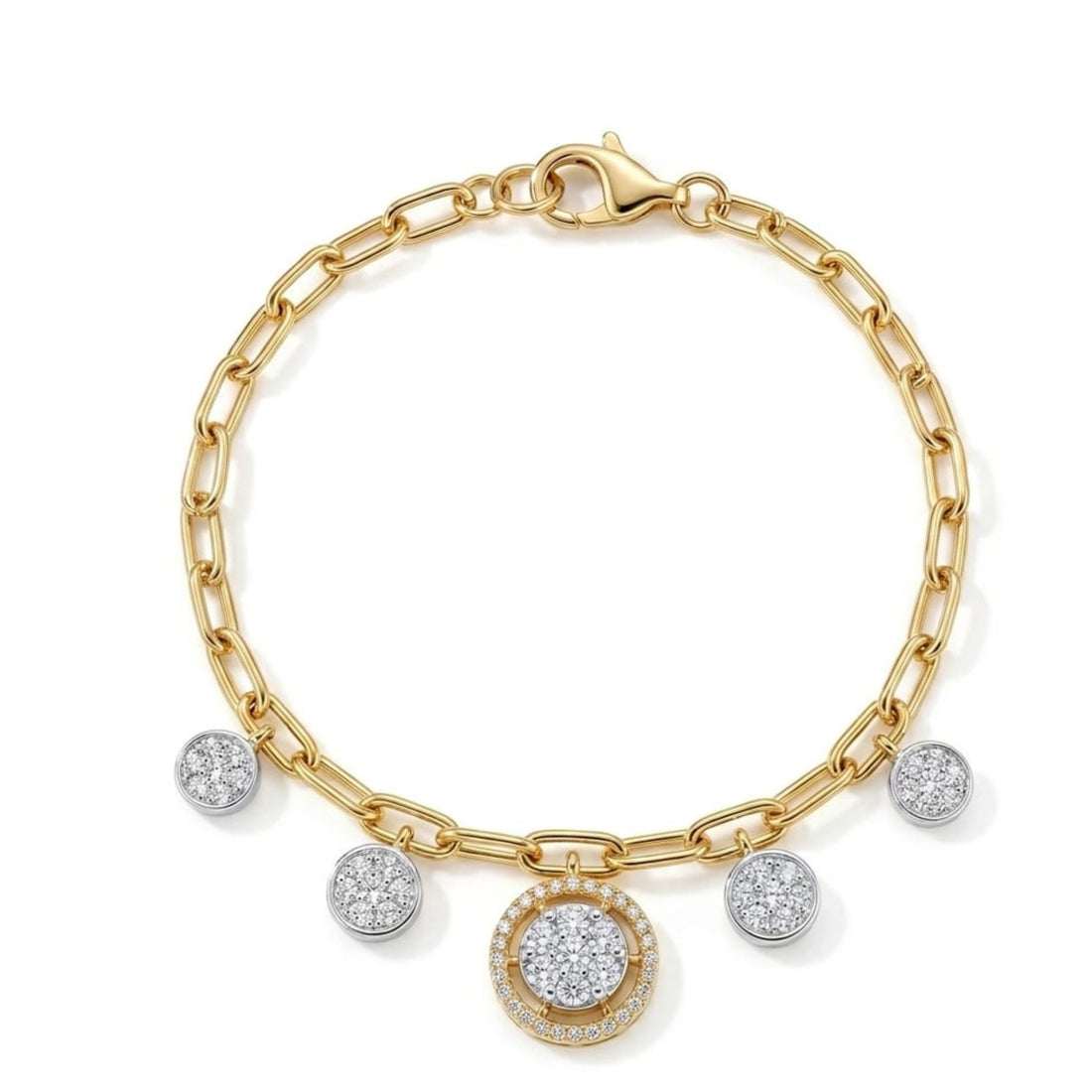Sparkle Charm Bracelet | Gold Plated