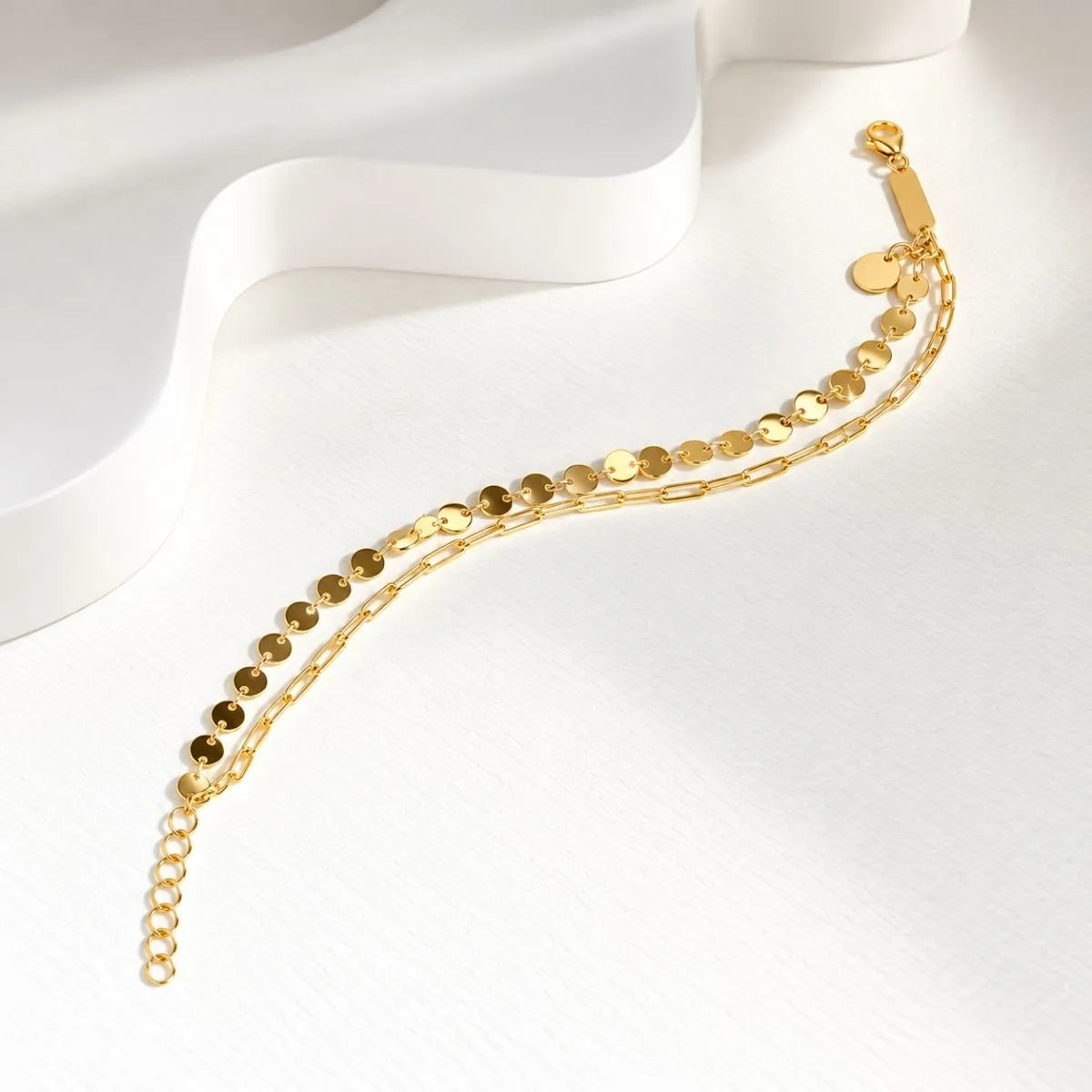 Coin Paperclip Bracelet