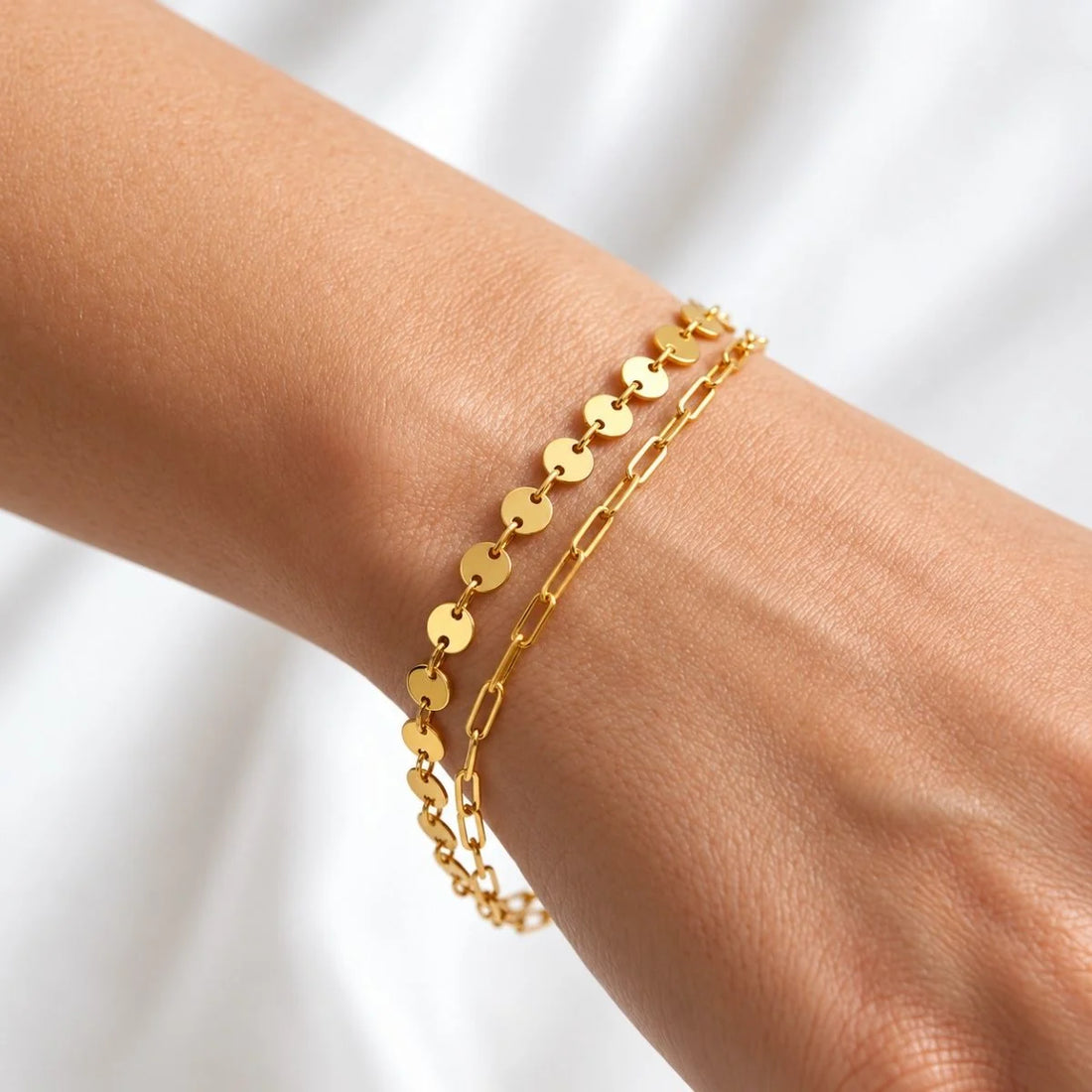 Coin Paperclip Bracelet
