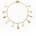Paris Charm Bracelet | Gold Plated