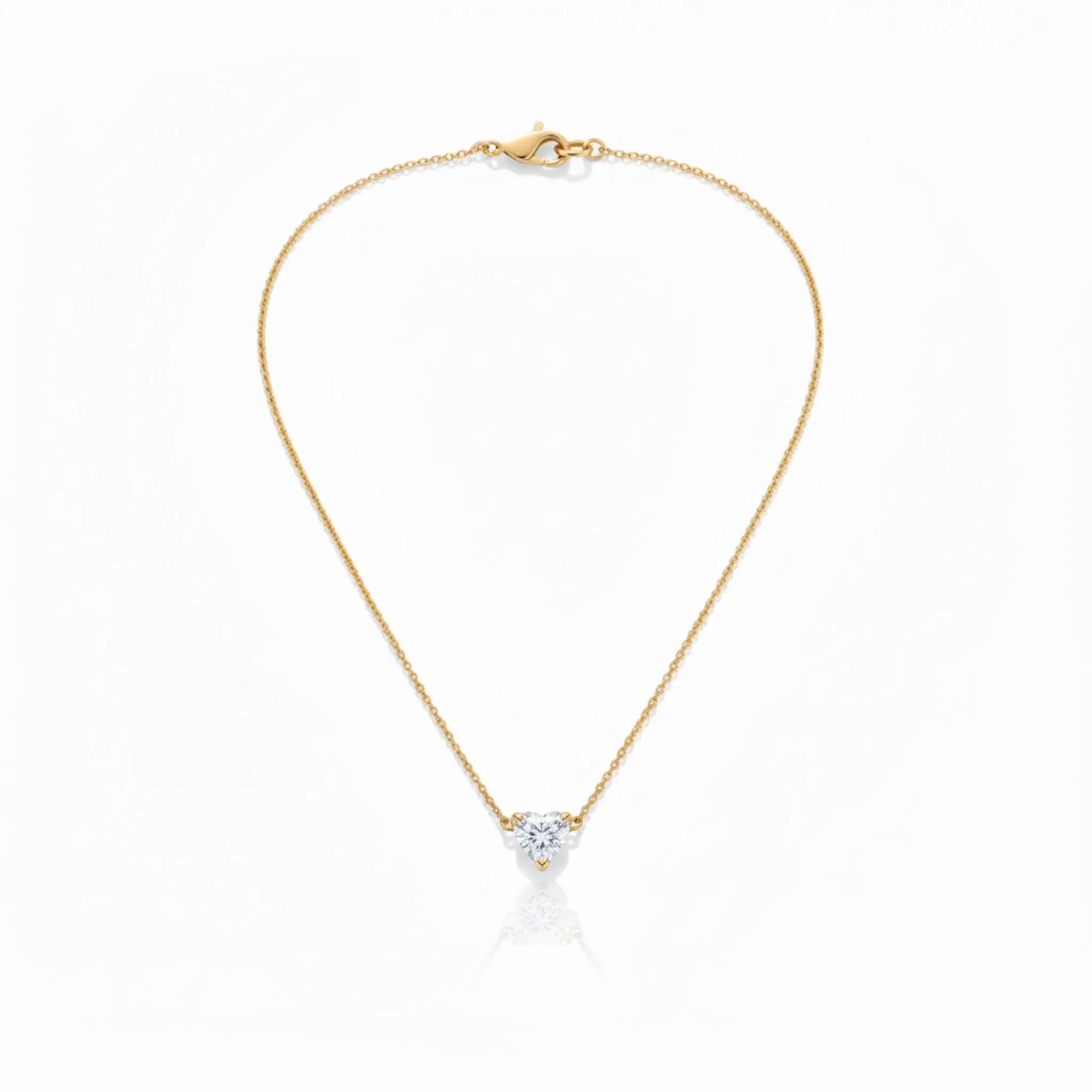 Heart Solitaire Pendant