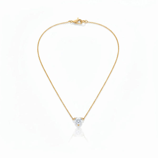 Heart Solitaire Pendant