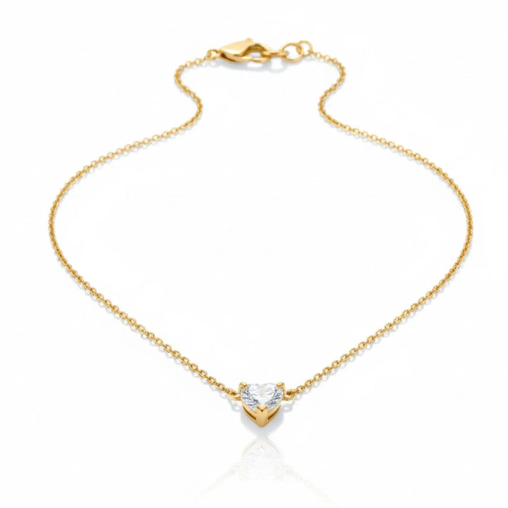 Heart Solitaire Pendant