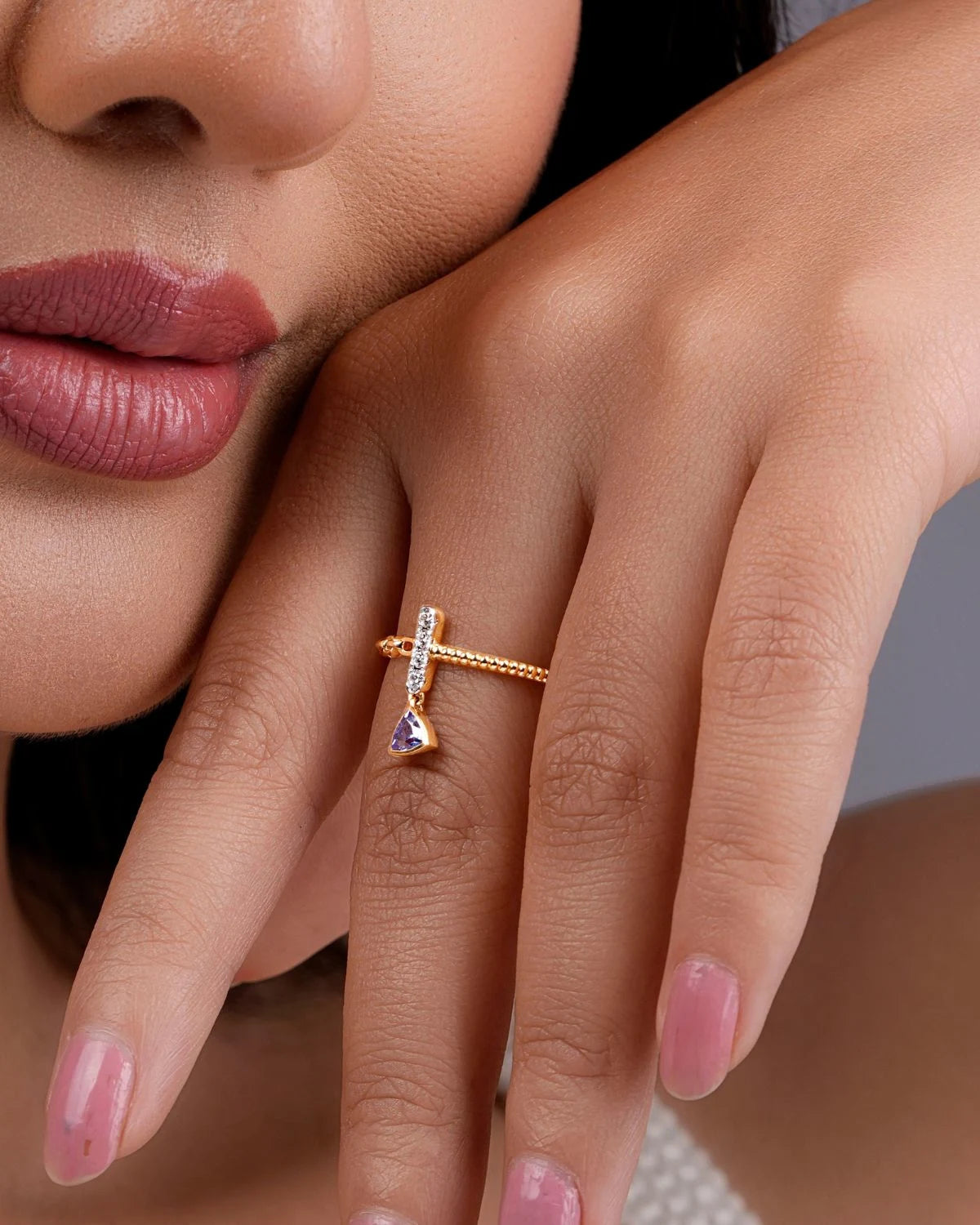 Emily Diamond Crush Ring | Gold Vermeil