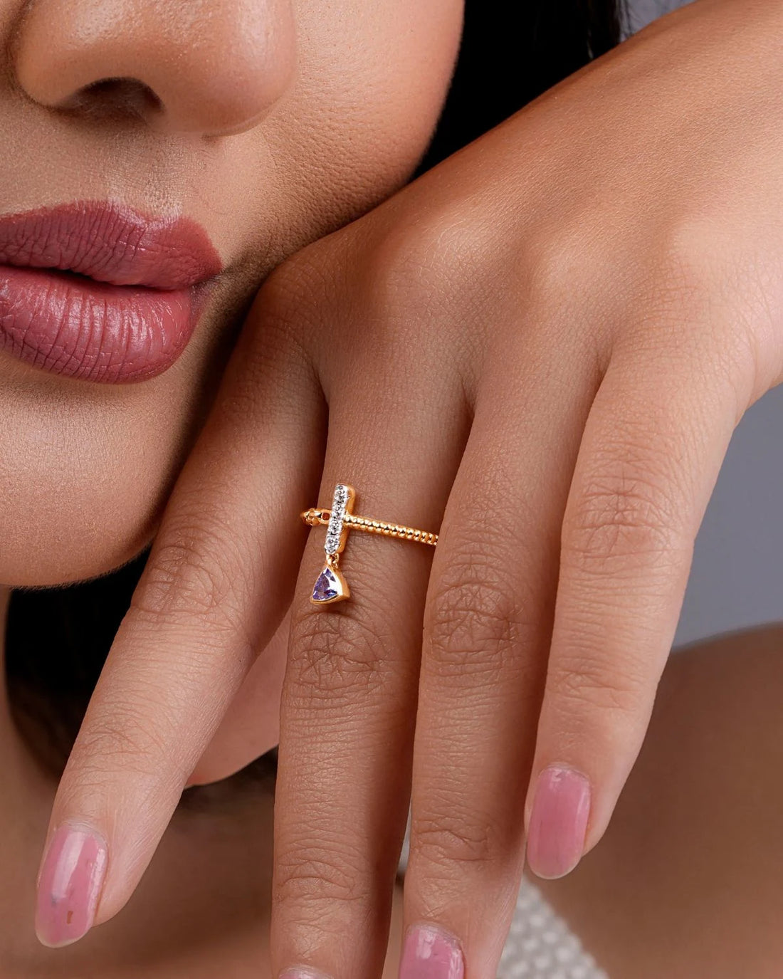 Emily Diamond Crush Ring | Gold Vermeil