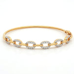 Link Bangle Bracelet | Gold Plated