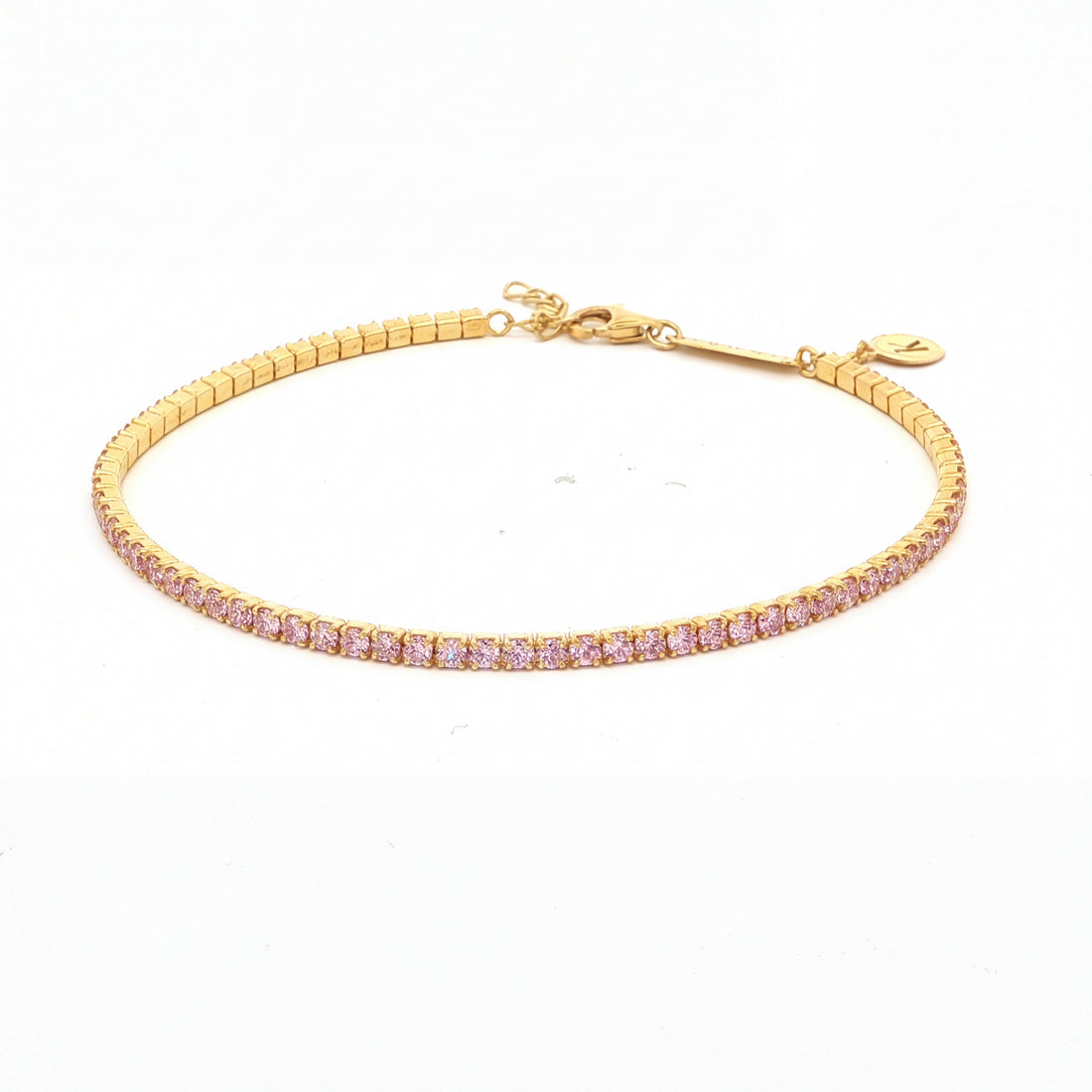 Pink Diamond Tennis Bracelet