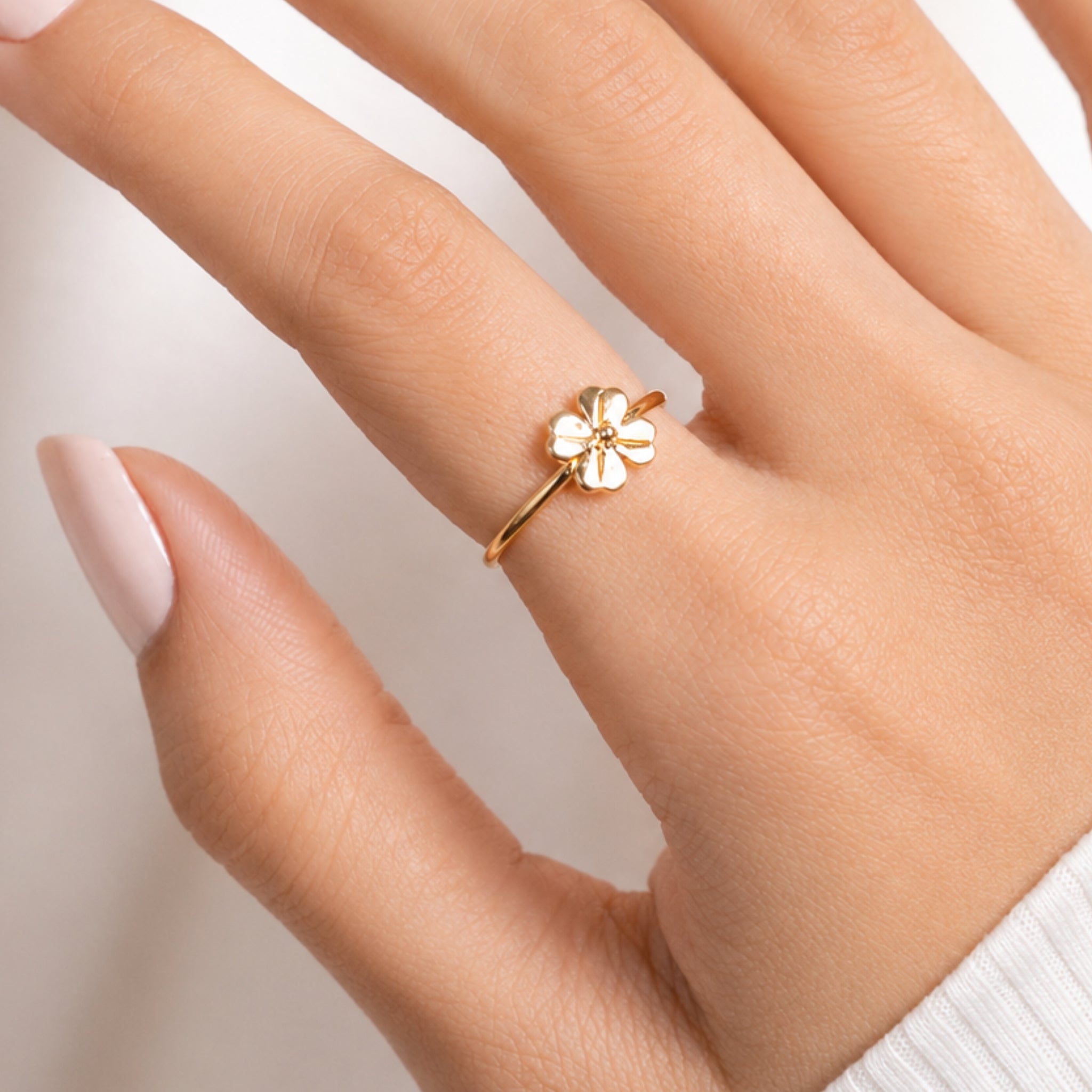 Gold Flower Ring