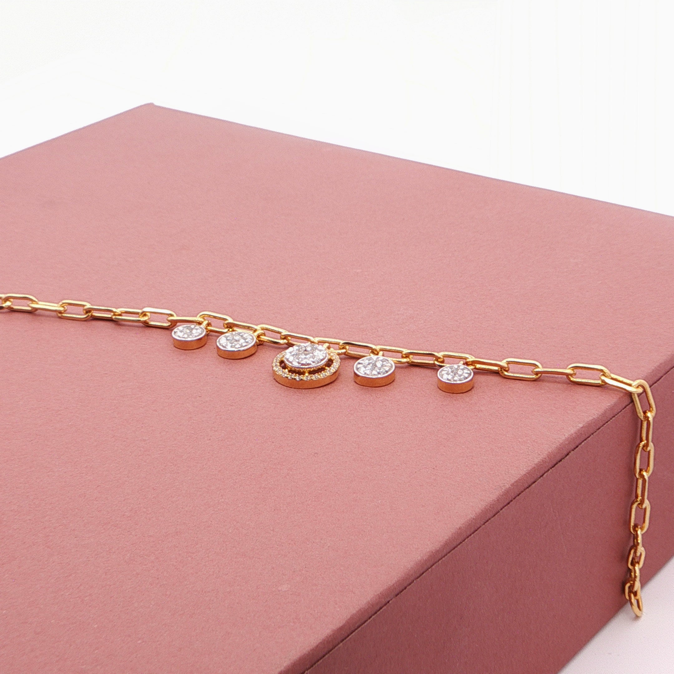 Sparkle Charm Bracelet | Gold Plated