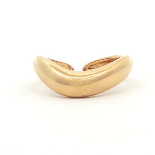 V-Shape Statement Gold Plated Ring