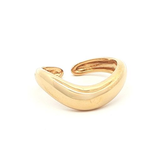 V-Shape Statement Gold Plated Ring