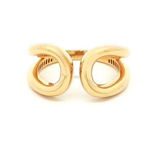 Open Loop Statement Gold Plated Ring