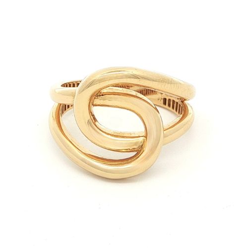 Gold Plated Knot Statement Ring