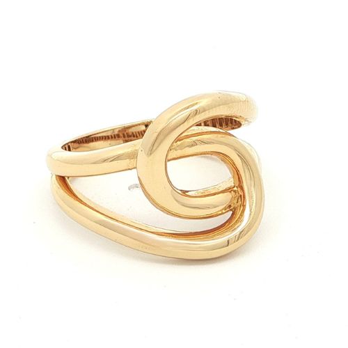 Gold Plated Knot Statement Ring