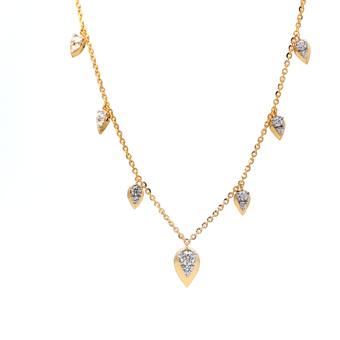 Pear Drop Diamond Necklace