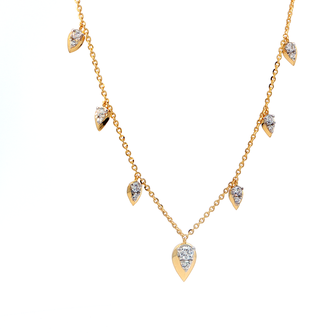 Pear Drop Diamond Necklace