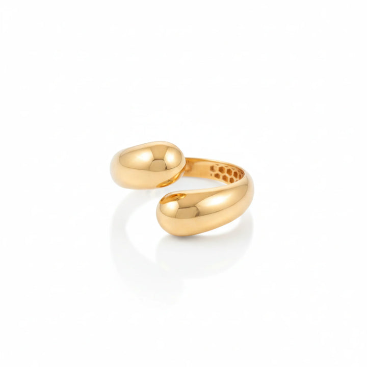 Gold-Plated Dome Statement Ring