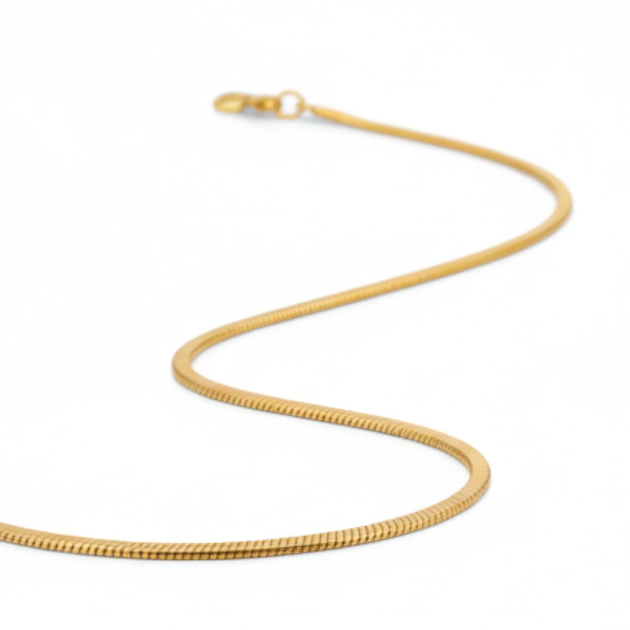 Snake-Link Gold Plated Chain
