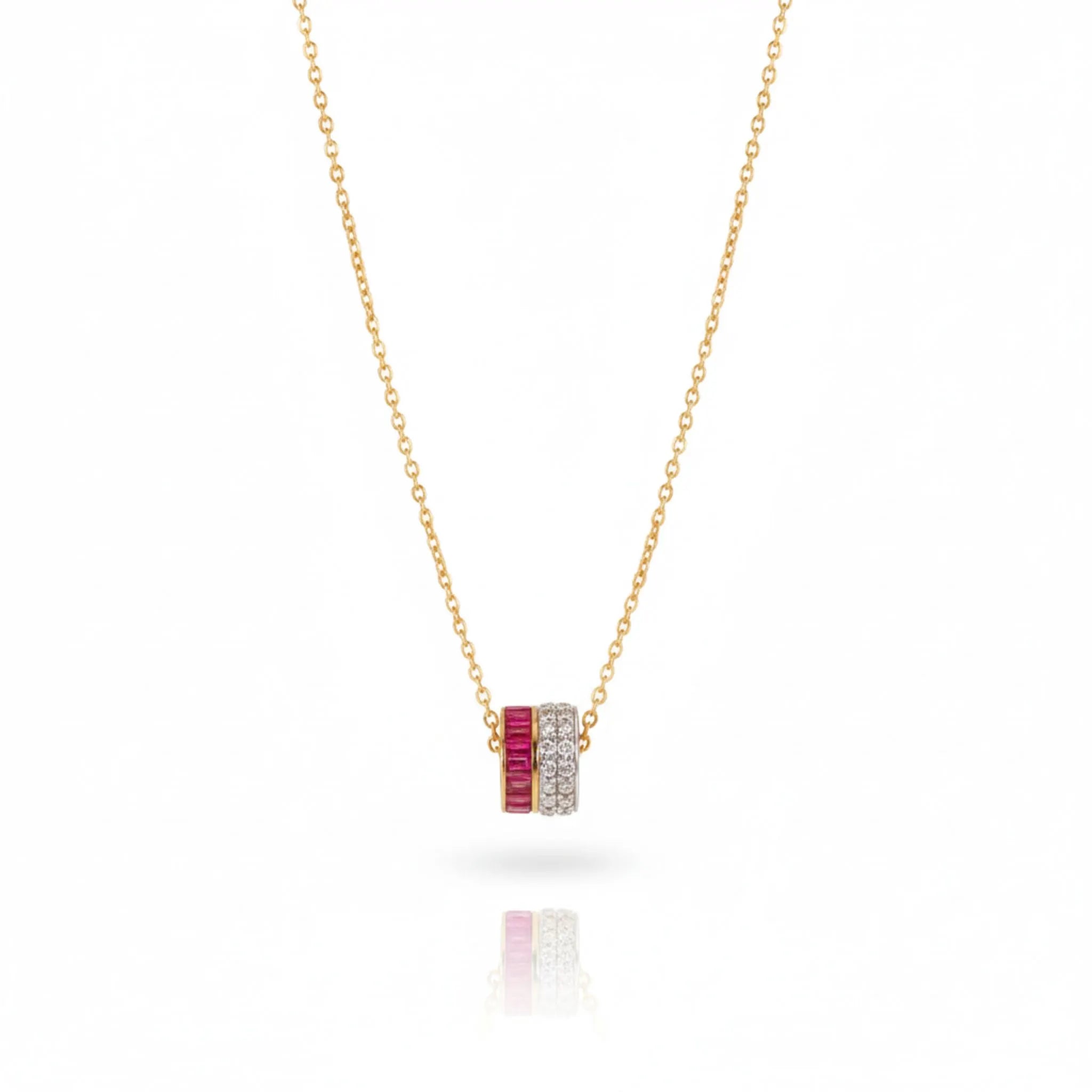 Ruby Barrel Pendant