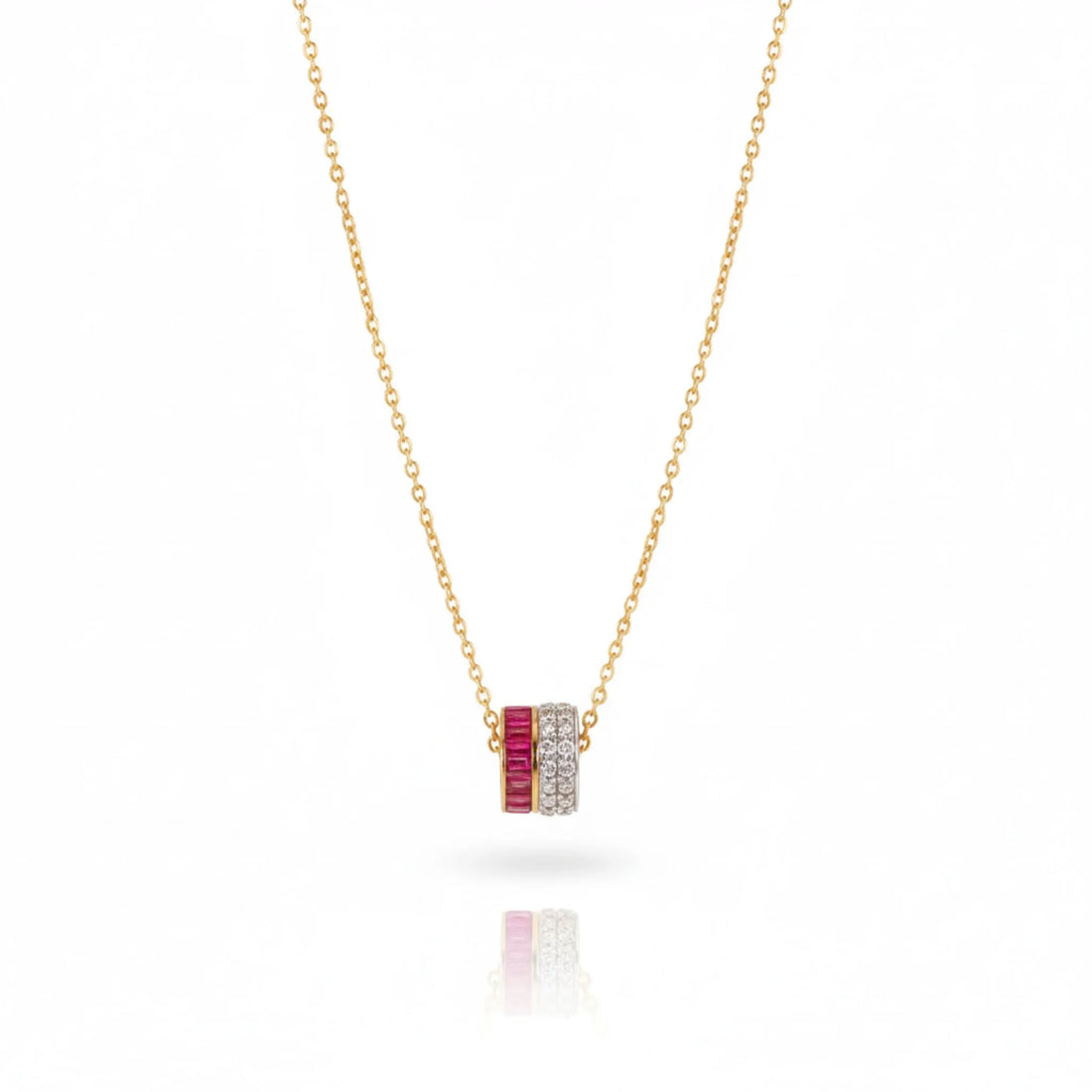 Ruby Barrel Pendant