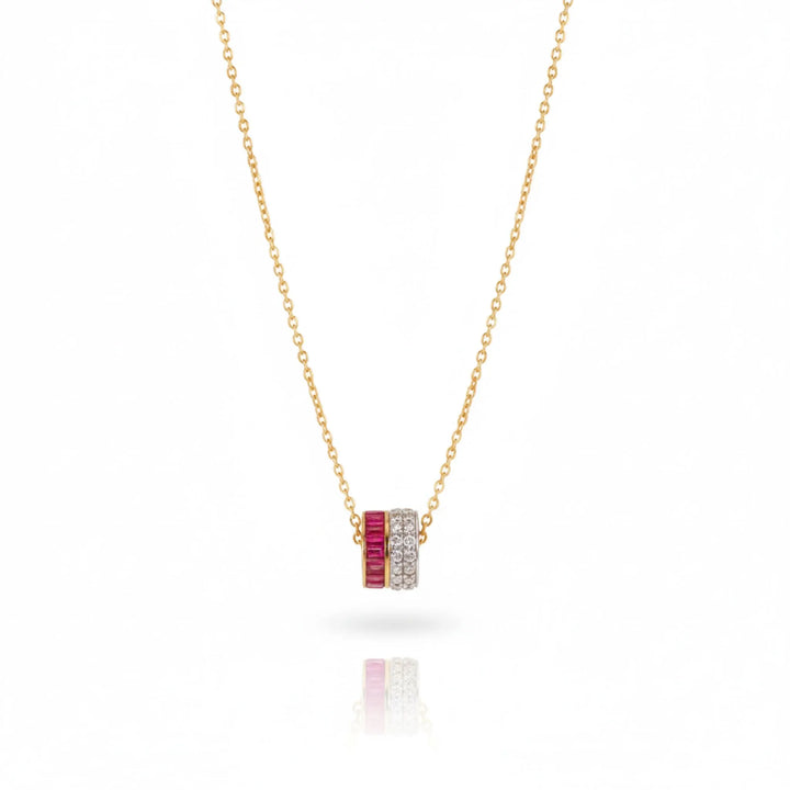 Ruby Barrel Pendant