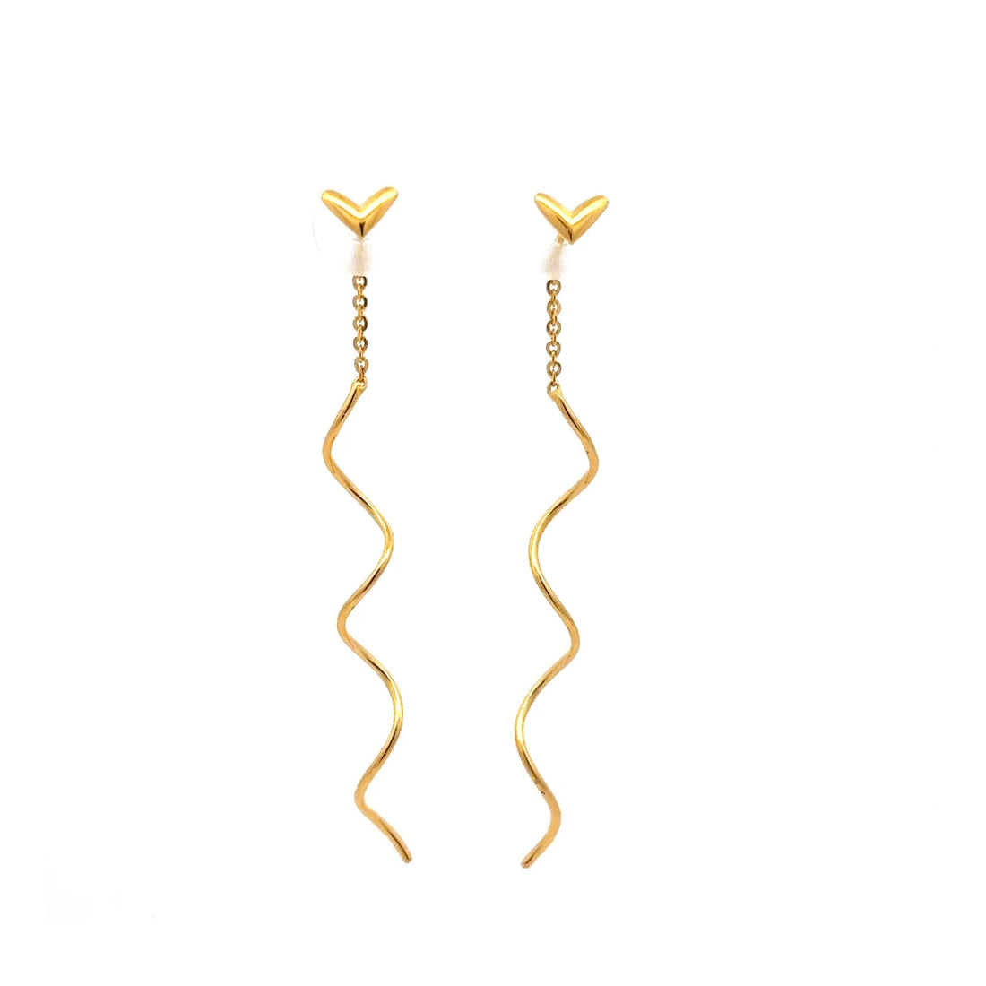 Long Twist Curve Earrings