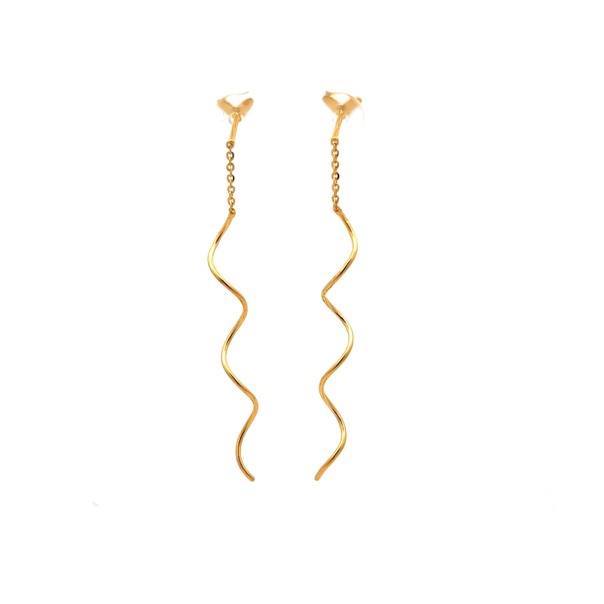 Long Twist Curve Earrings