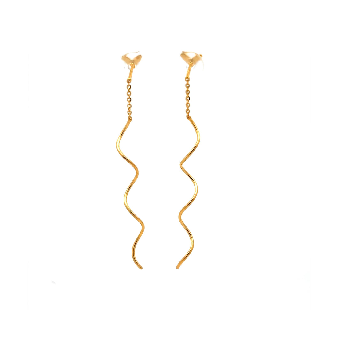 Long Twist Curve Earrings