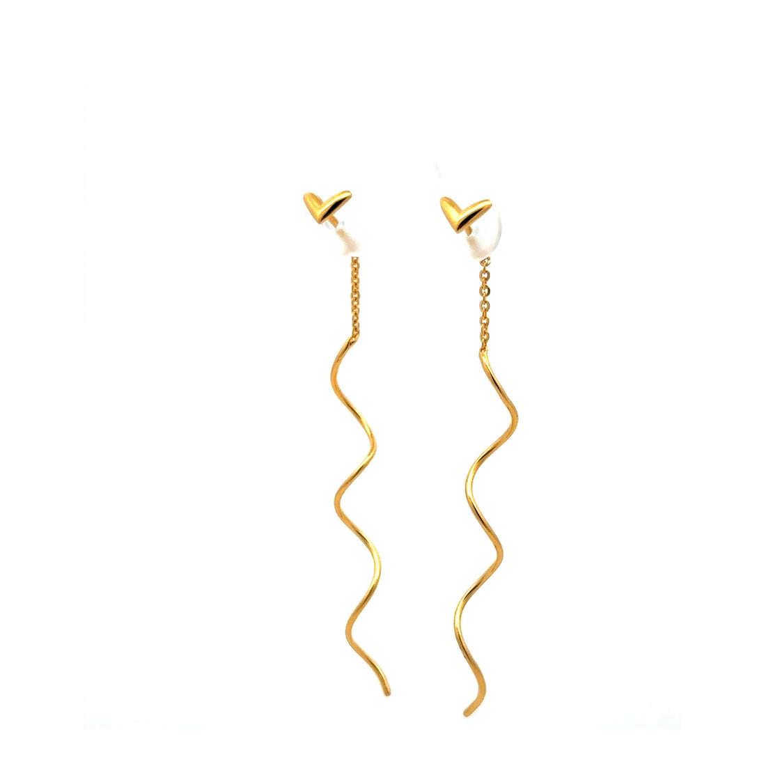 Long Twist Curve Earrings