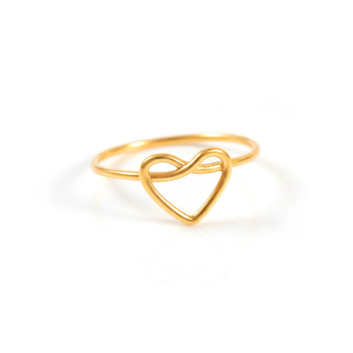 Gold Plated Heart Ring
