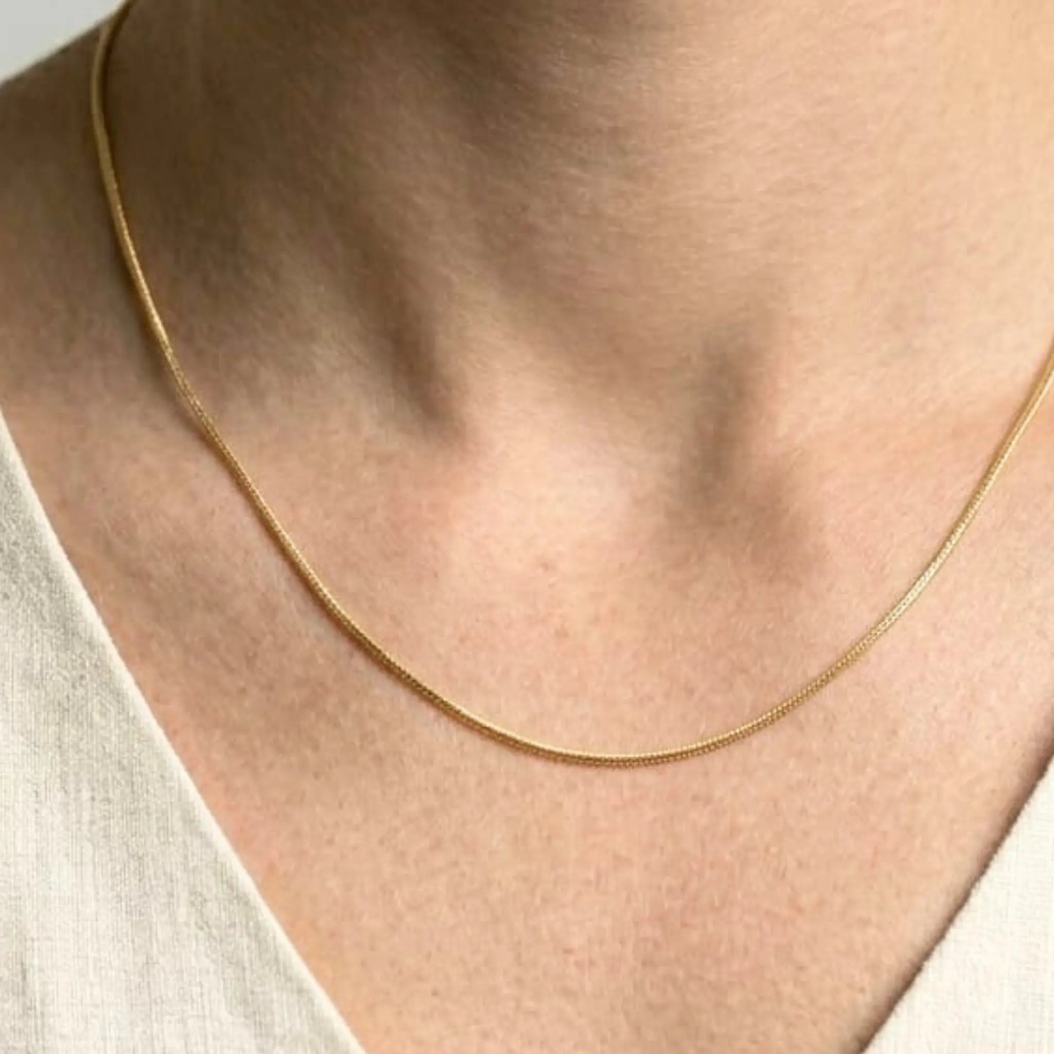 Snake-Link Gold Plated Chain