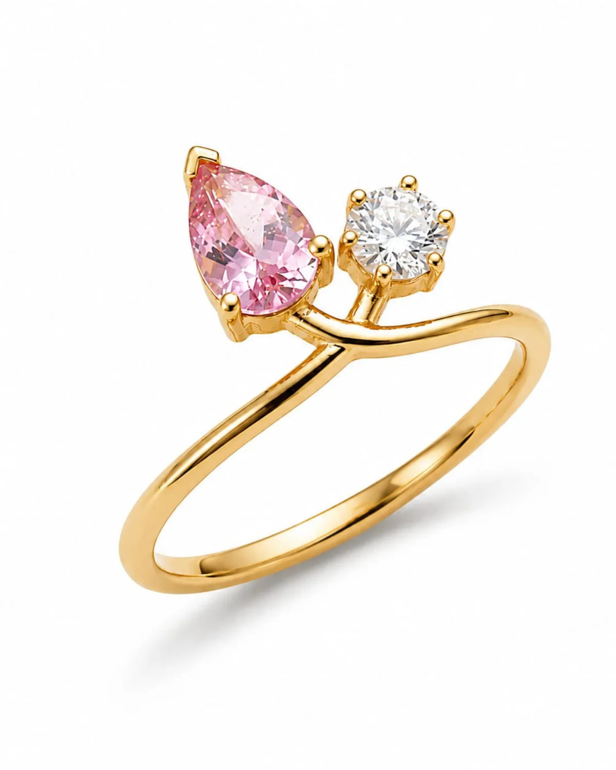 Tourmaline Twist Ring | gold vermeil