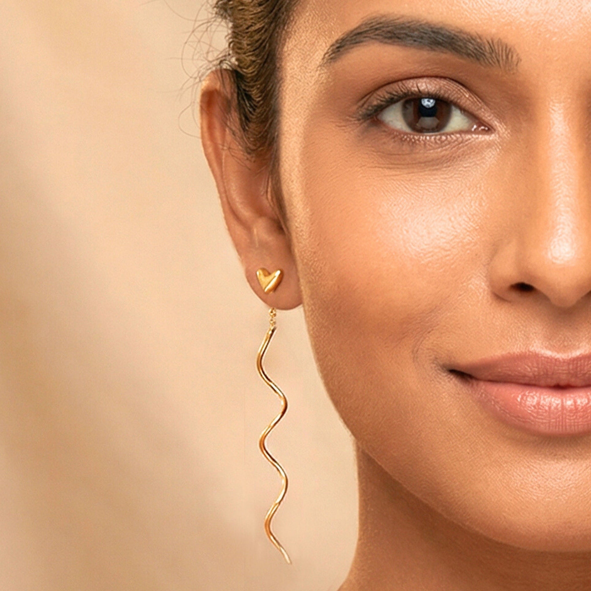 Long Twist Curve Earrings