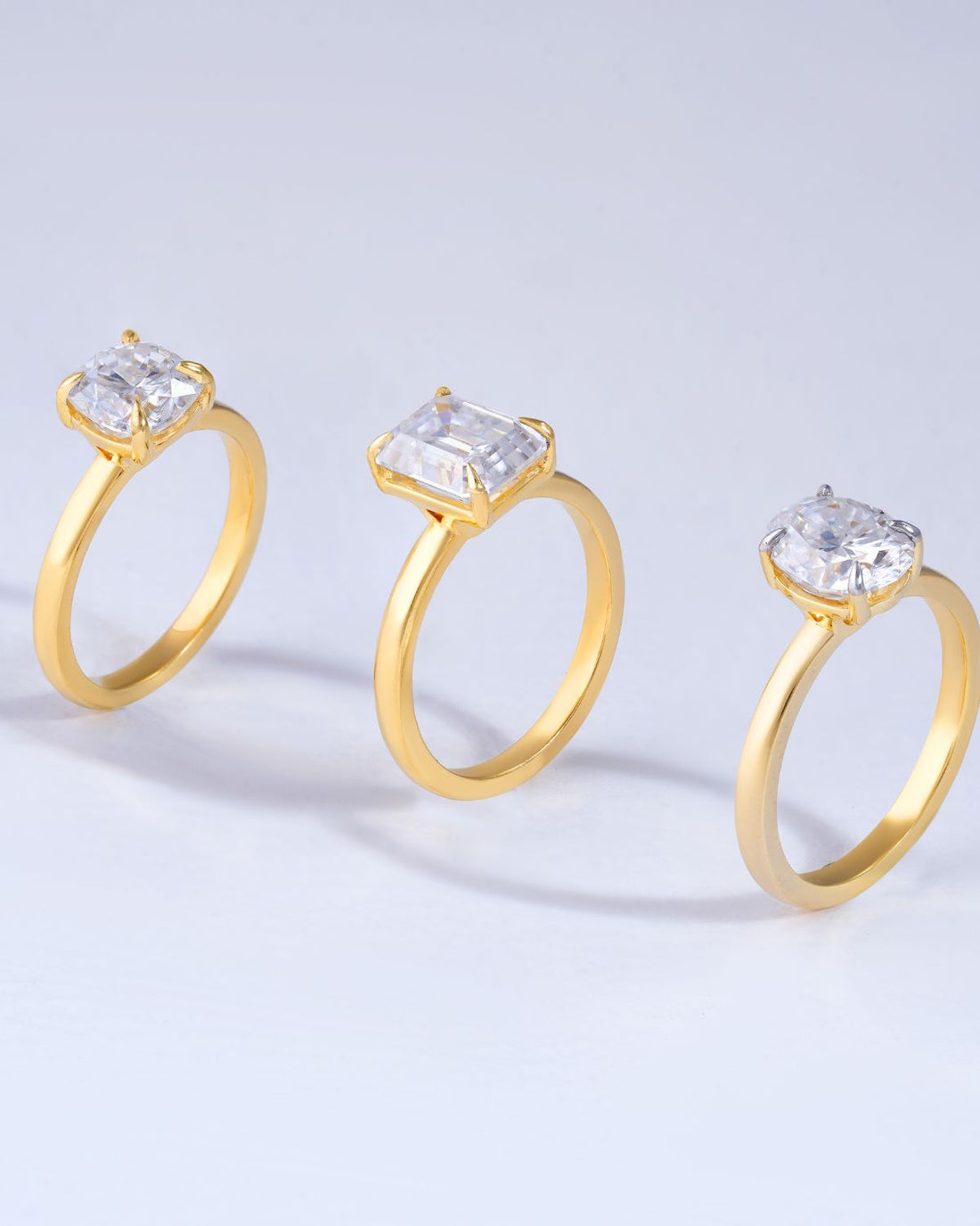 2ct Cushion moissanite diamond ring