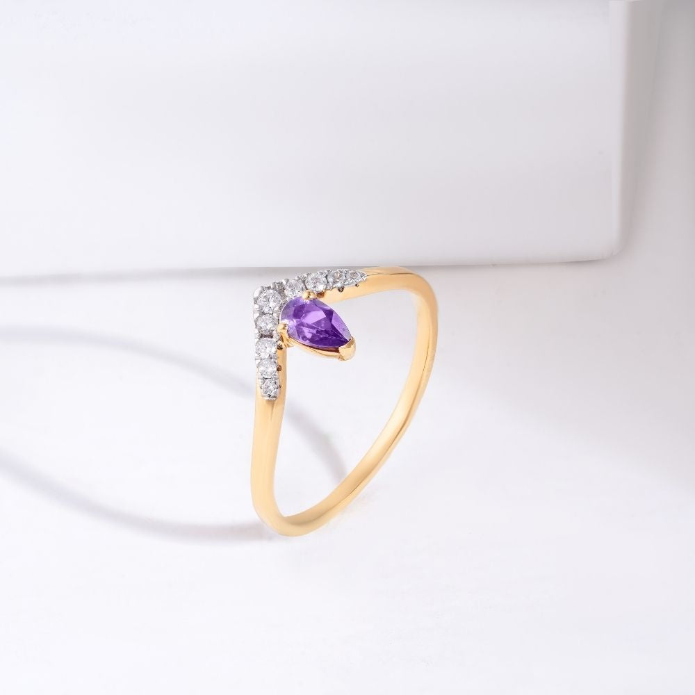 Aarohi Vermeil Ring | Gold Vermeil