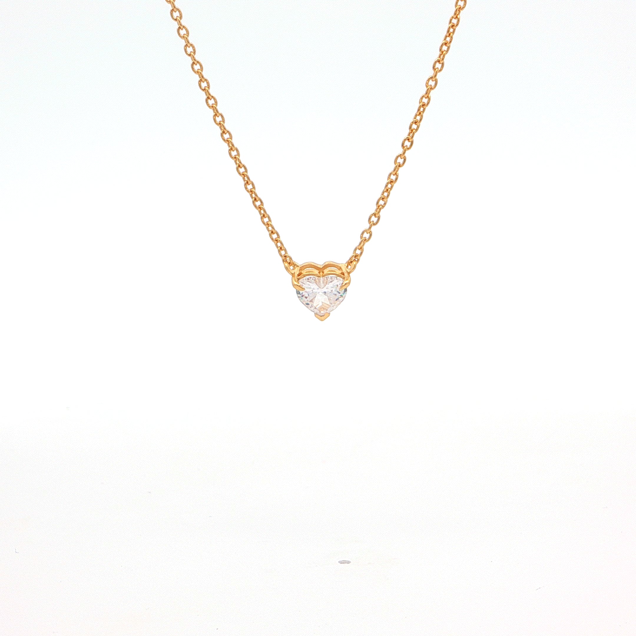 Heart Solitaire Pendant