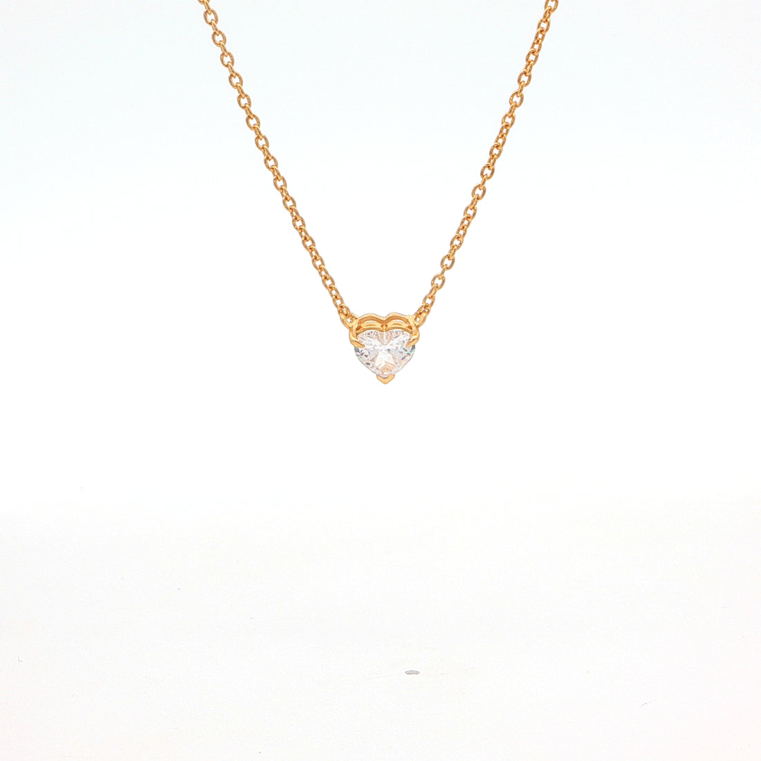 Heart Solitaire Pendant
