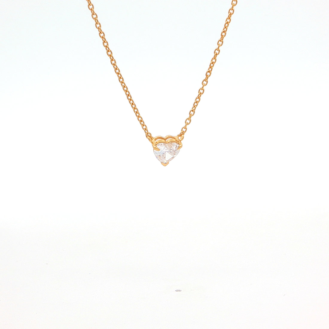 Heart Solitaire Pendant