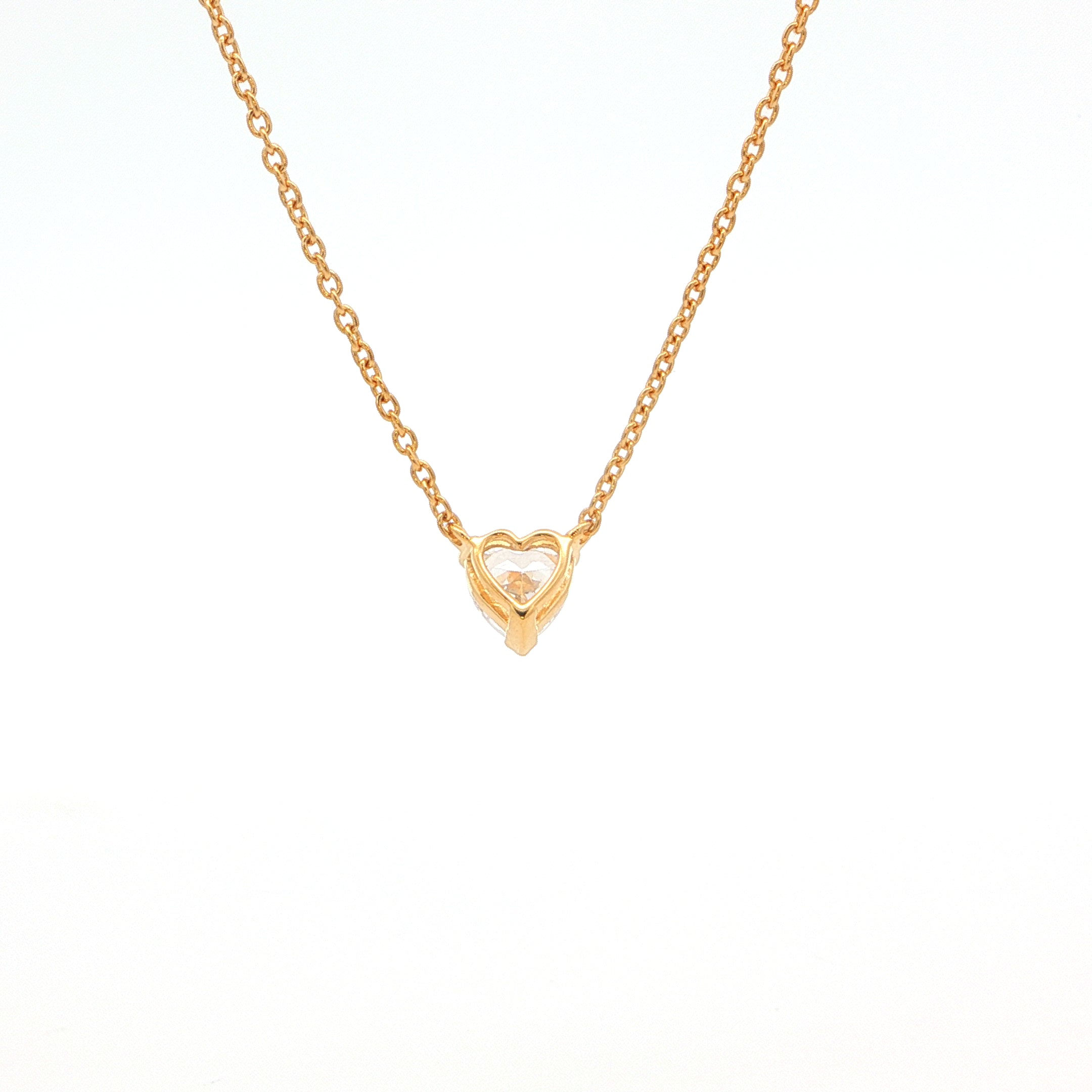 Heart Solitaire Pendant