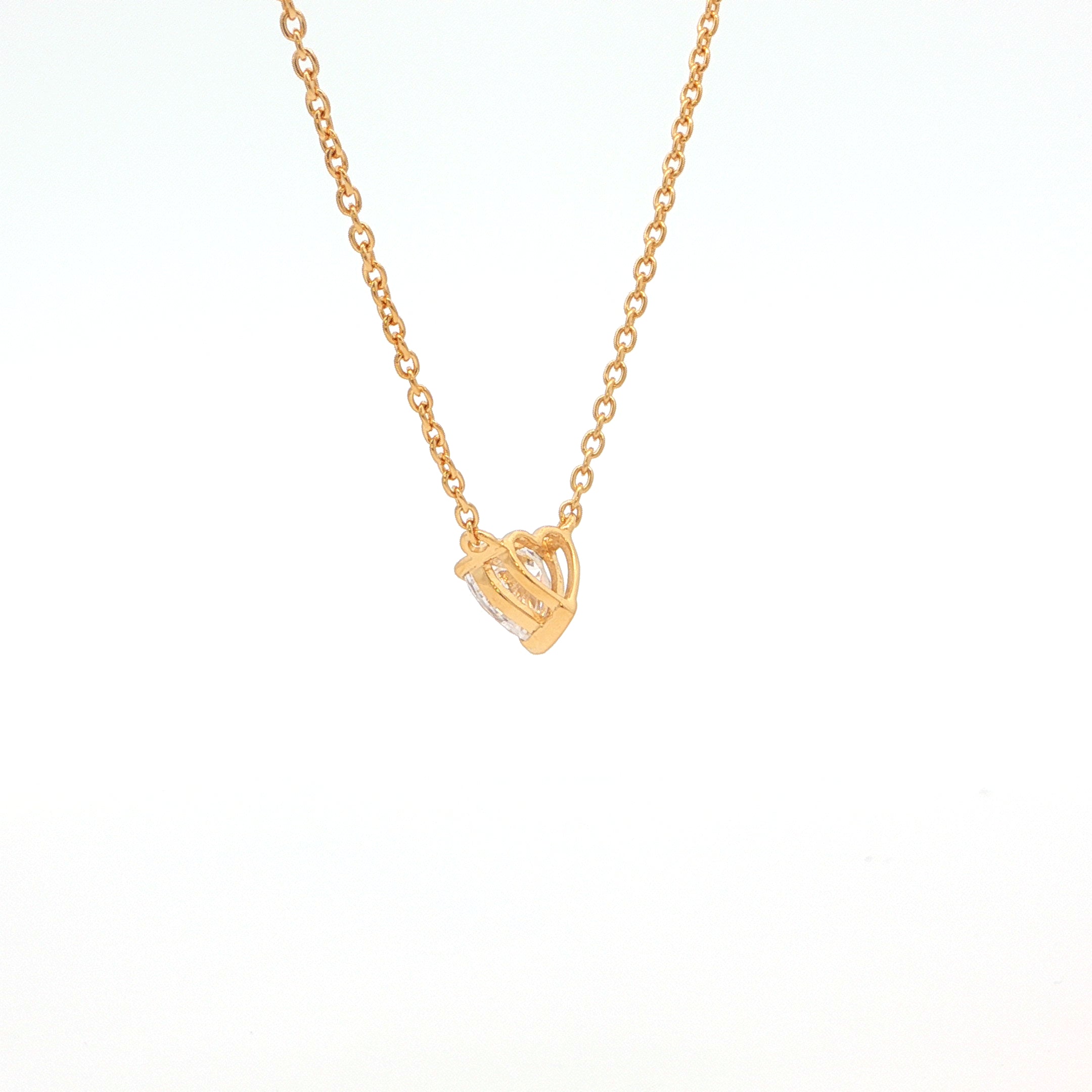 Heart Solitaire Pendant