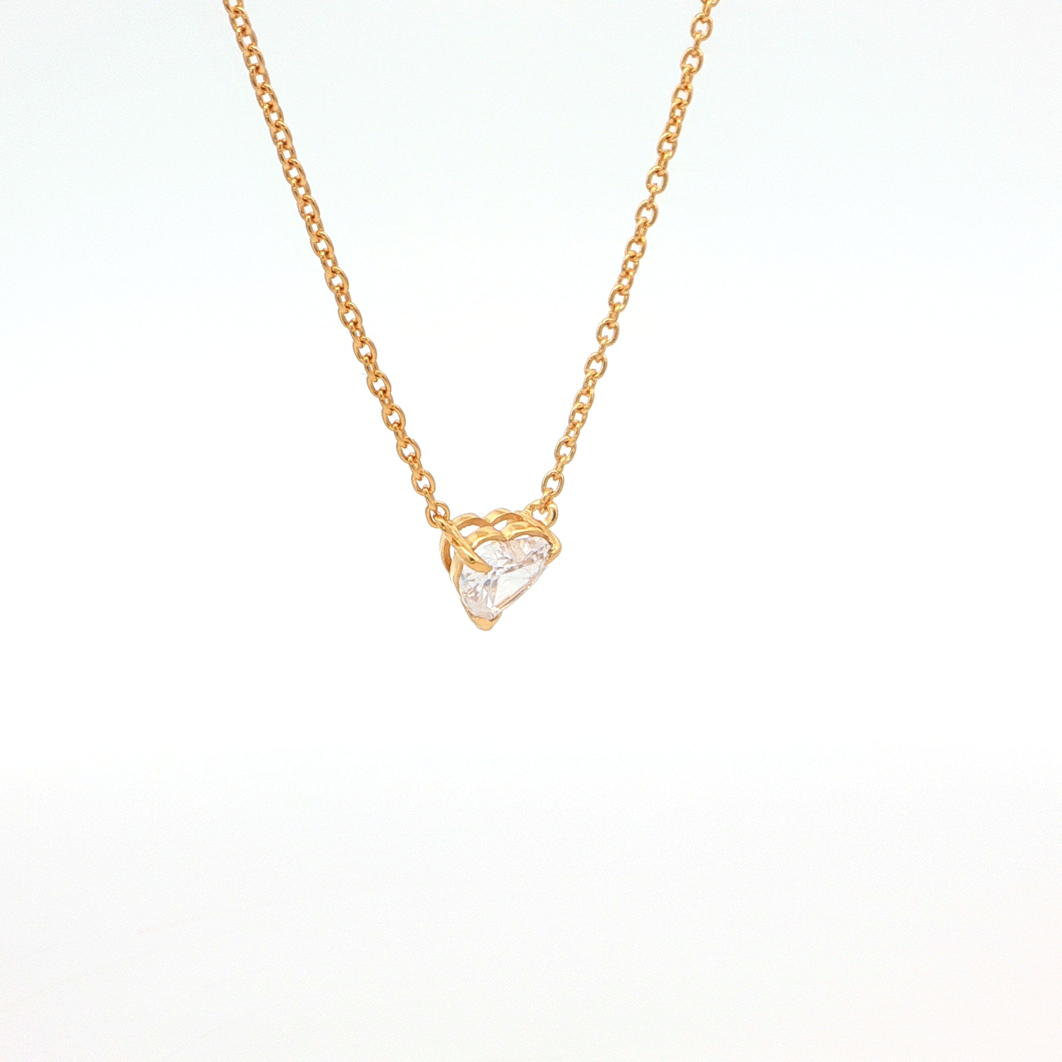 Heart Solitaire Pendant