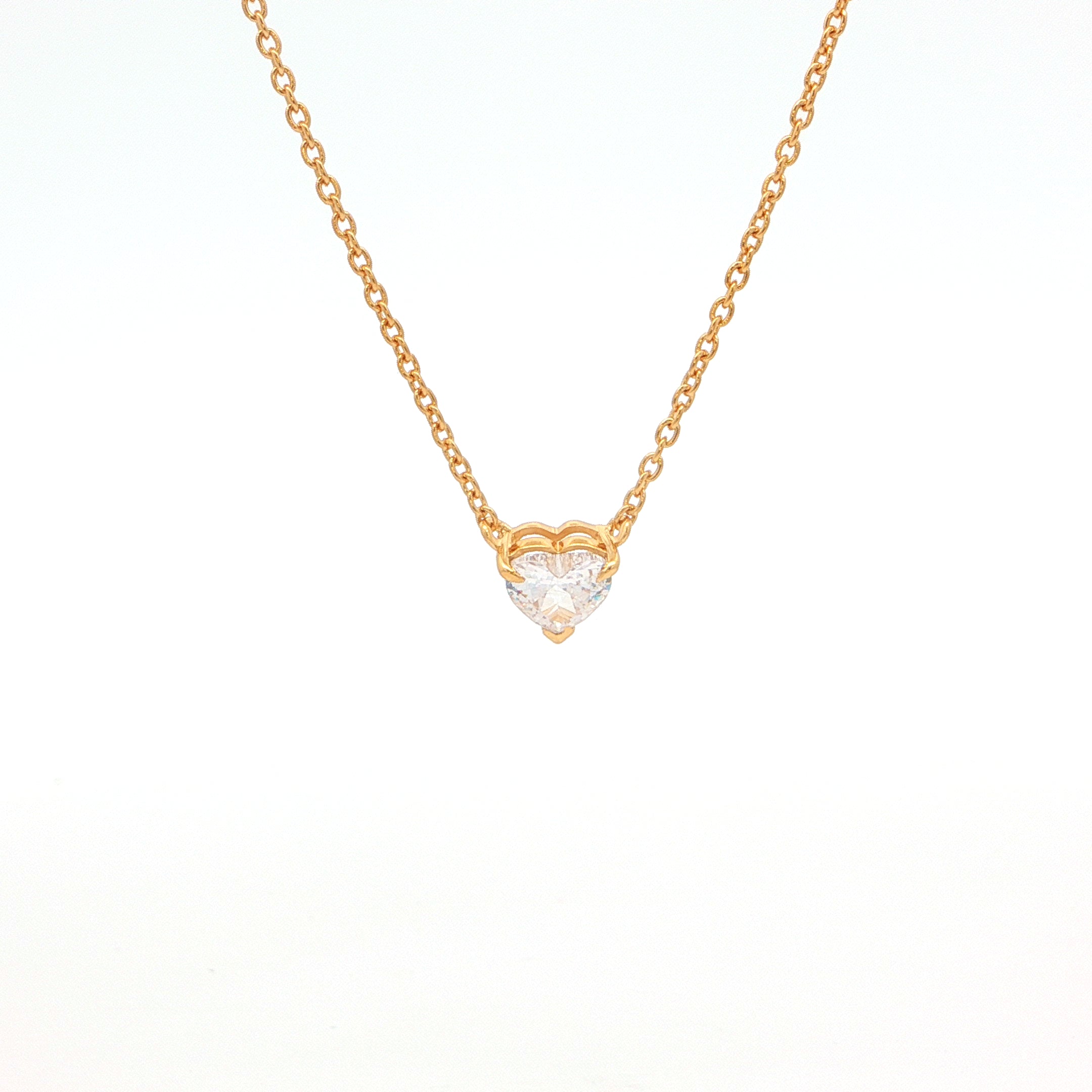 Heart Solitaire Pendant