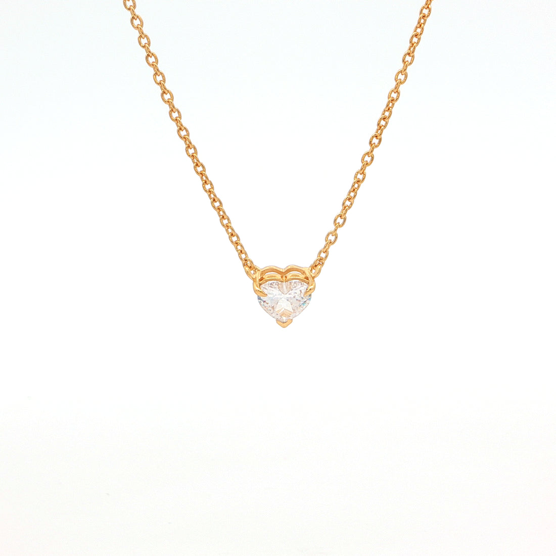 Heart Solitaire Pendant