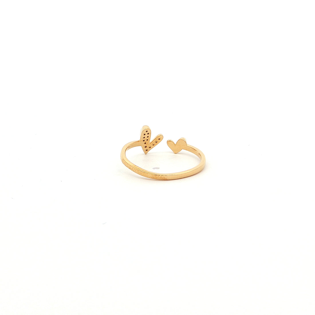 Dual Heart Vermeil Ring
