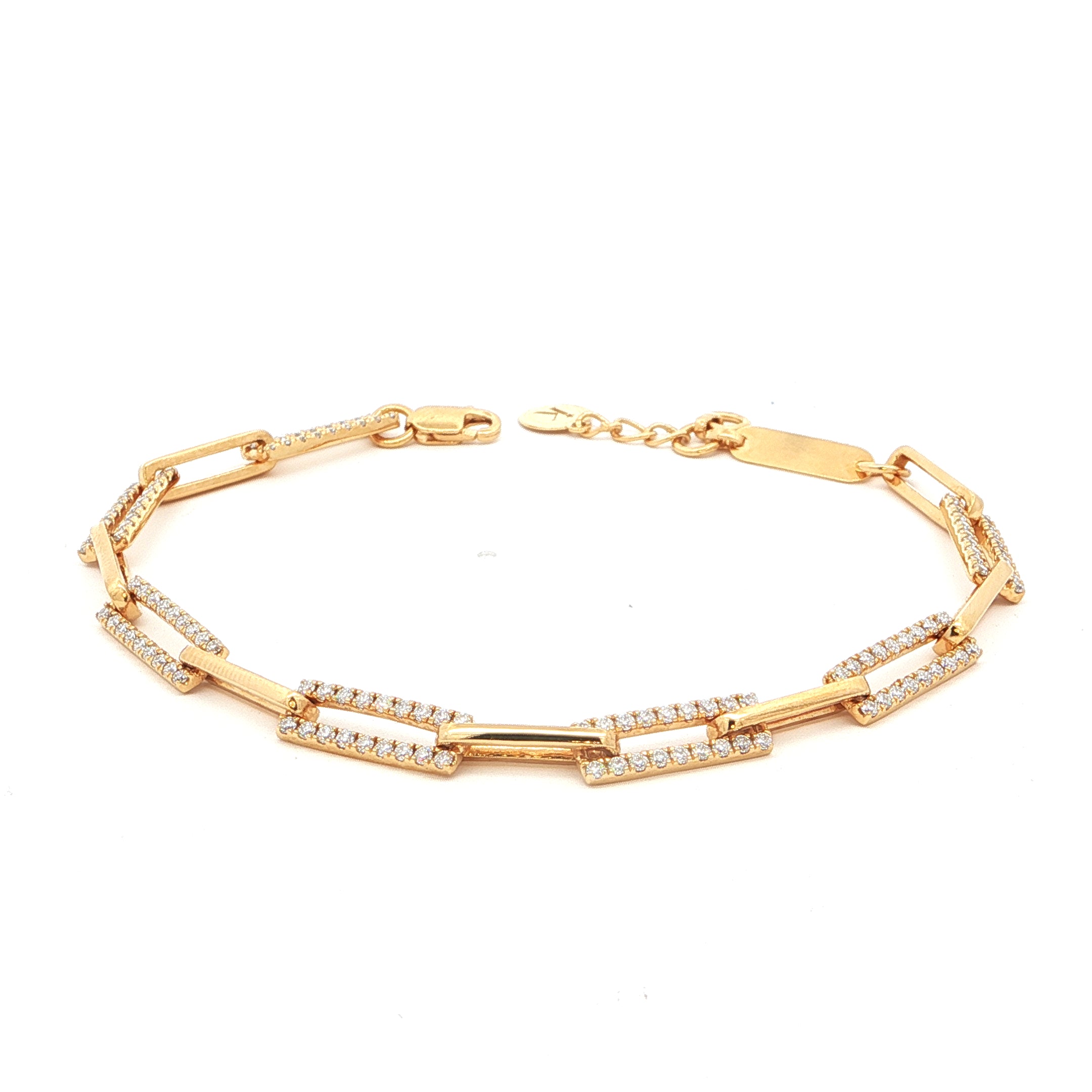 Modern Paperclip Link Bracelet