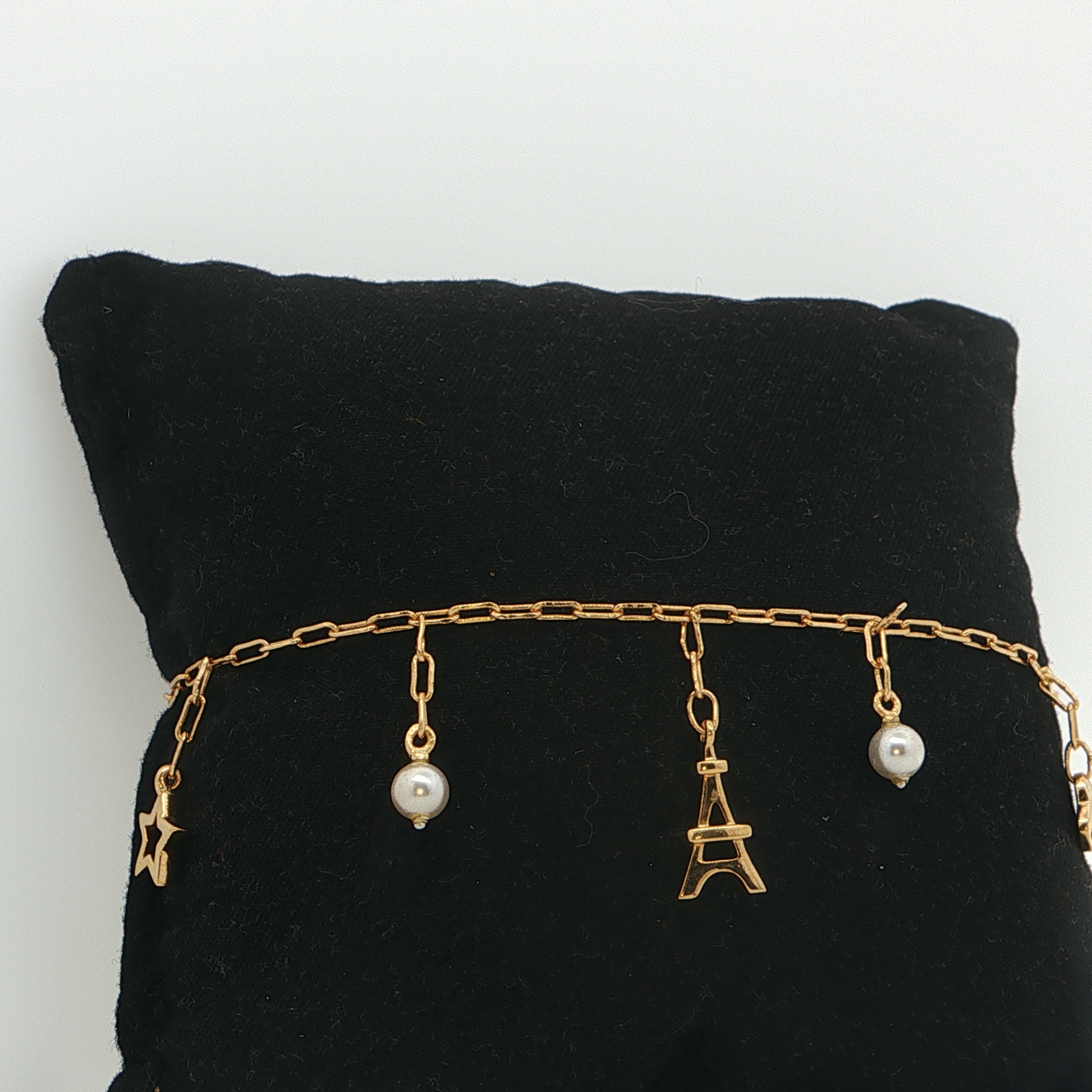 Paris Charm Bracelet | Gold Plated
