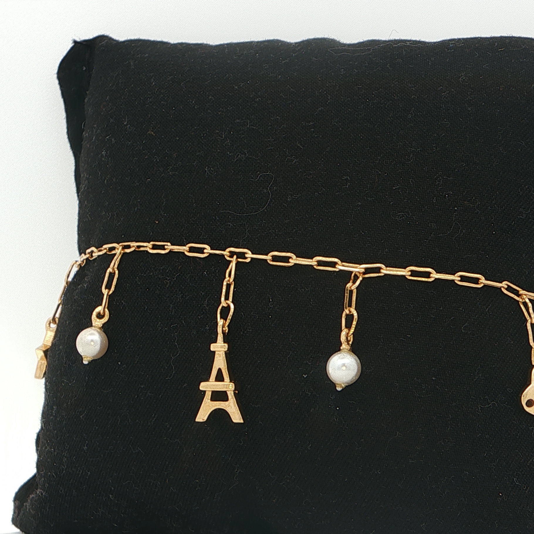 Paris Charm Bracelet | Gold Plated