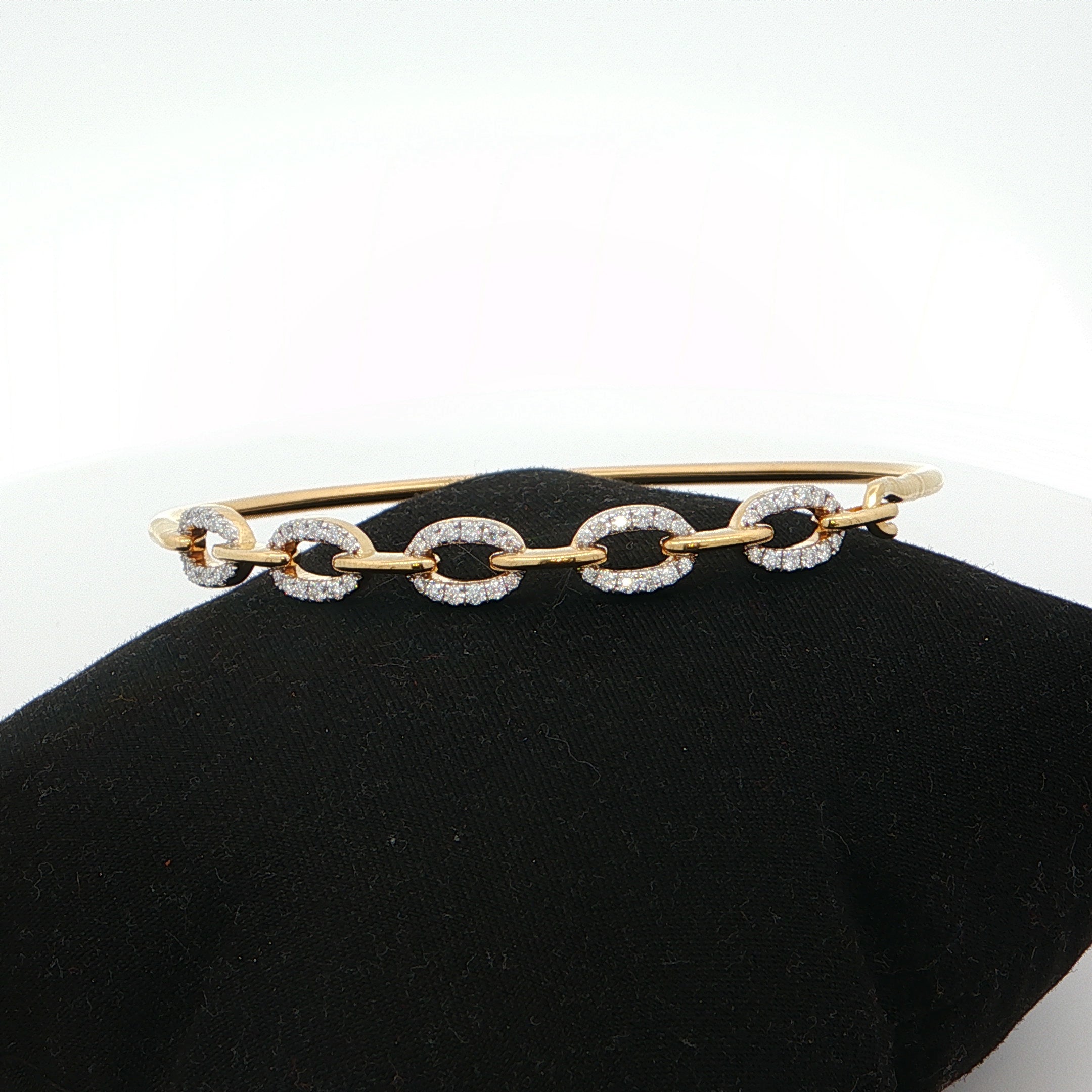 Link Bangle Bracelet | Gold Plated