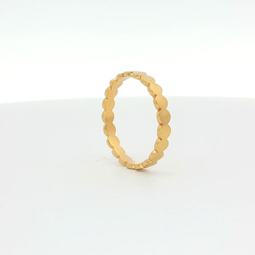 Gold-Plated Scallop Band