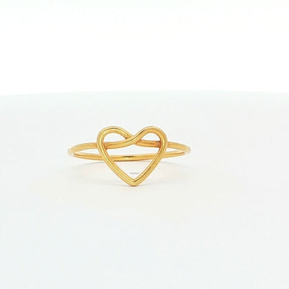 Gold Plated Heart Ring